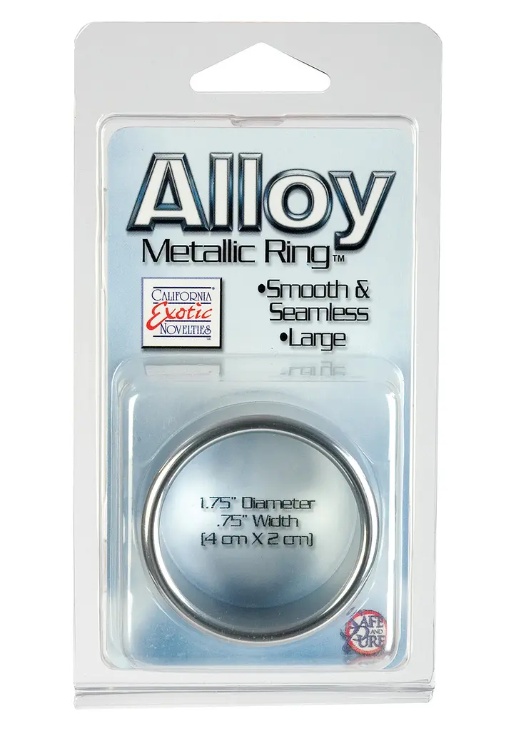 Ерекційне кільце CalExotics Alloy Metallic Ring 4 см сріблястий - фото 6