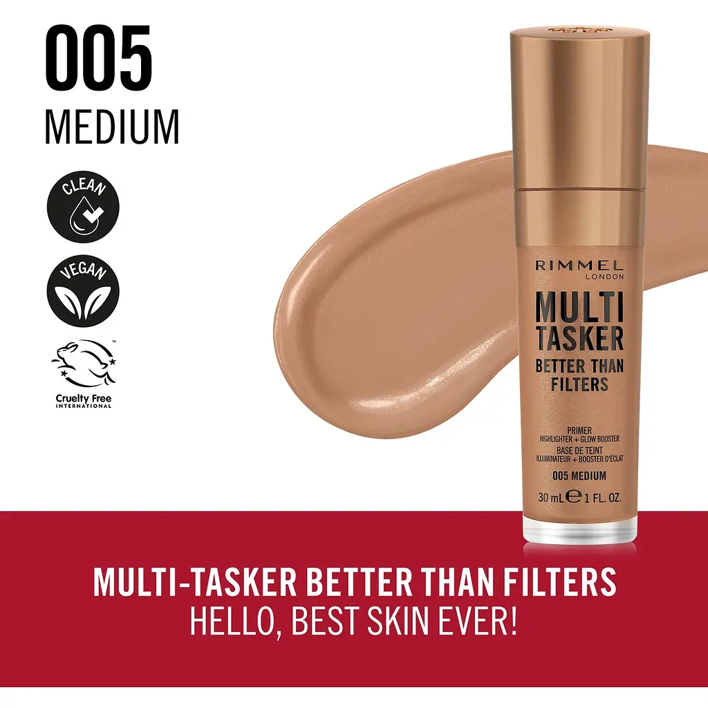 Праймер для обличчя Rimmel Multi Tasker 3 в 1 №005 Medium 30 мл - фото 4