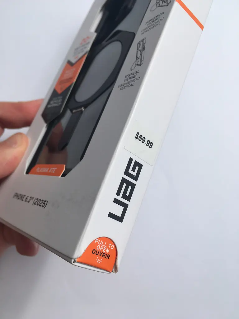 Оригінальний протиударний чохол для iPhone 17 UAG Plasma XTE MagSafe Black 114526114034 з підставкою - фото 3