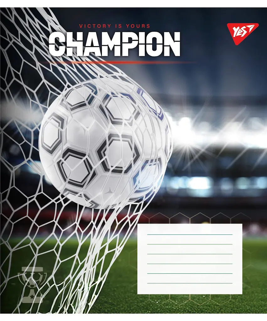 Зошит Yes Champions-M А5 60 аркушів клітинка 10 шт. (763885) - фото 3