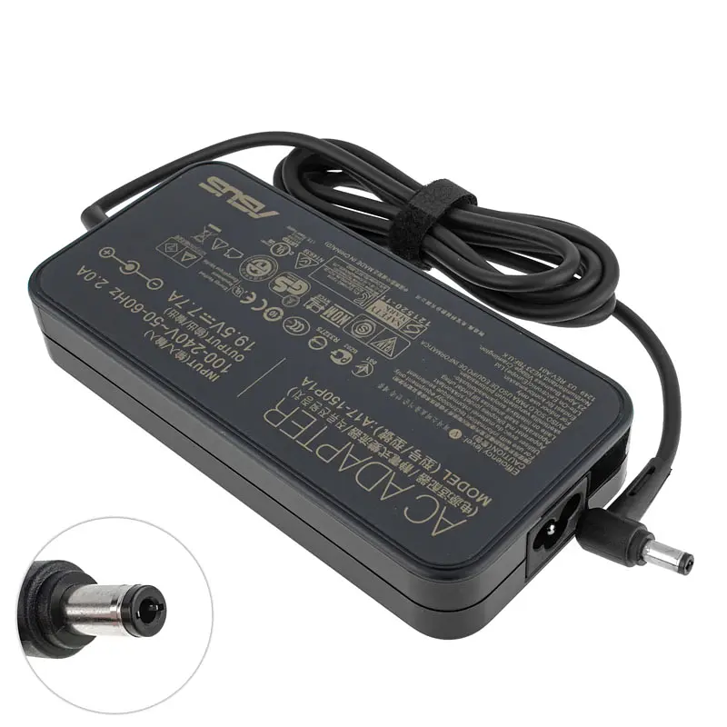 Блок живлення для ноутбука Asus 19.5V, 7.7A, 150W, 5.5x2.5мм, black (без кабелю !) - фото 2