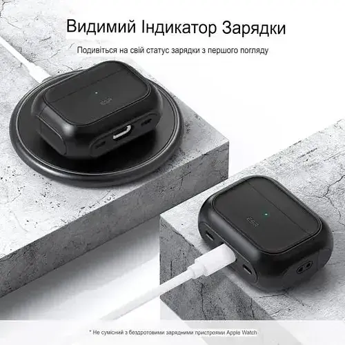 Чохол ESR Orbit Hybrid Case з HaloLock захисний для AirPods Pro 2 2022 Black (1C0020110) - фото 2