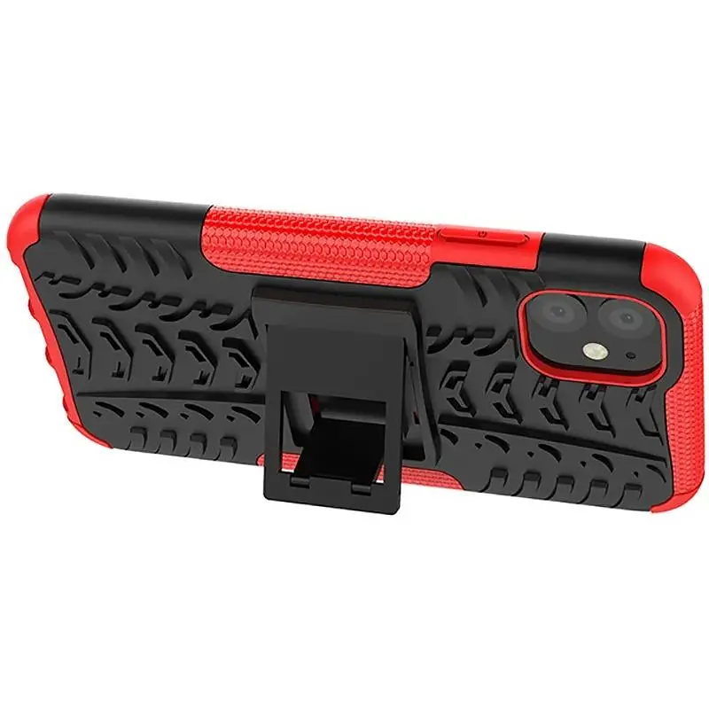 Чохол-накладка Toto Dazzle Kickstand 2 in 1 Case Apple iPhone 11 Red - фото 4