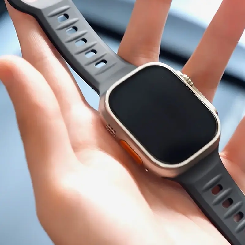 Ремінець Fluoro Rubber Sport для Apple Watch 42(ser.1-3)/44/45/46/49 мм Black Blueo teh0029340 - фото 2