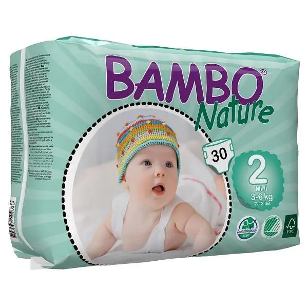 ЕКО Підгузки Bambo Nature. Розмір 2 (Mini 3-6 кг). 30 штук. Bambo Nature (310132) - фото 6