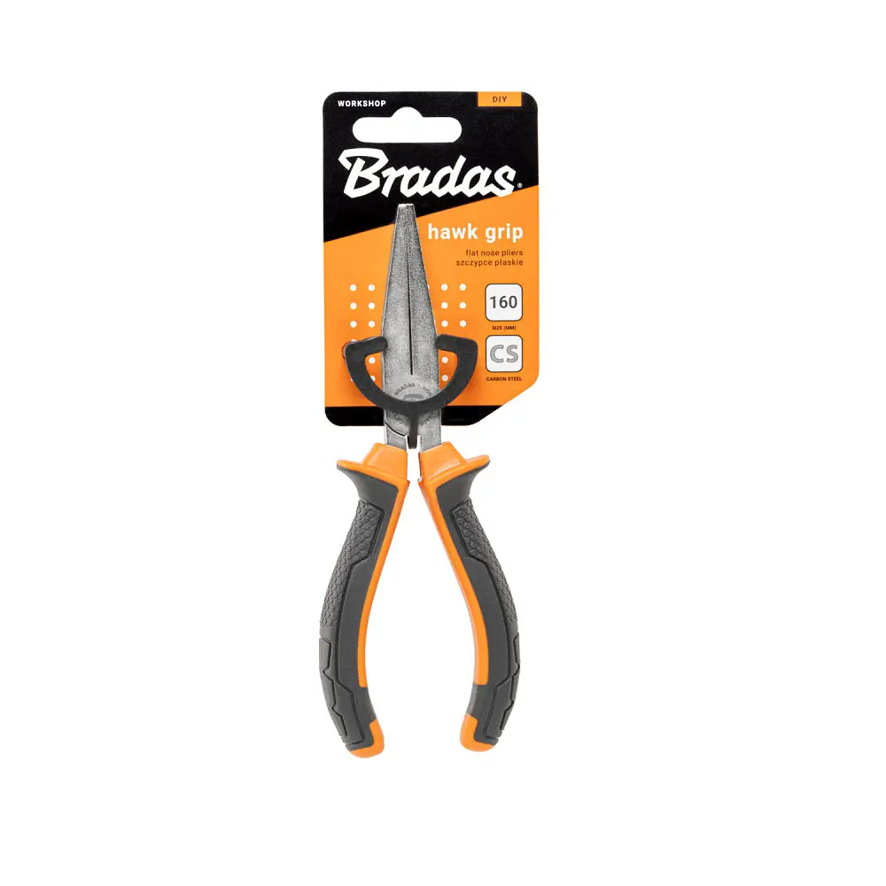 Плоскогубці прямі пласкі Bradas HAWK GRIP, 160 мм (DIY-PL1117/6) - фото 3