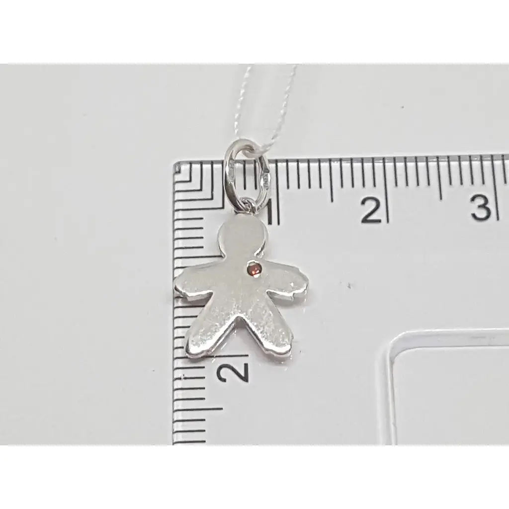 Срібна підвіска Харківська ювелірна фабрика Хлопчик з фіанітами. 500204-КРКОЛГР - фото 3