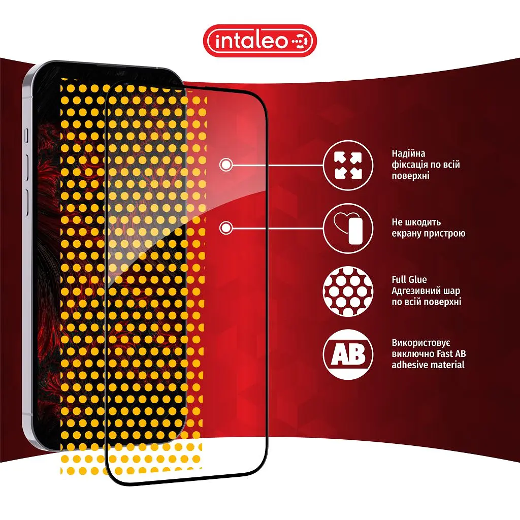 Скло захисне Intaleo Full Glue Xiaomi Redmi 13C Black (1283126583230) - фото 7