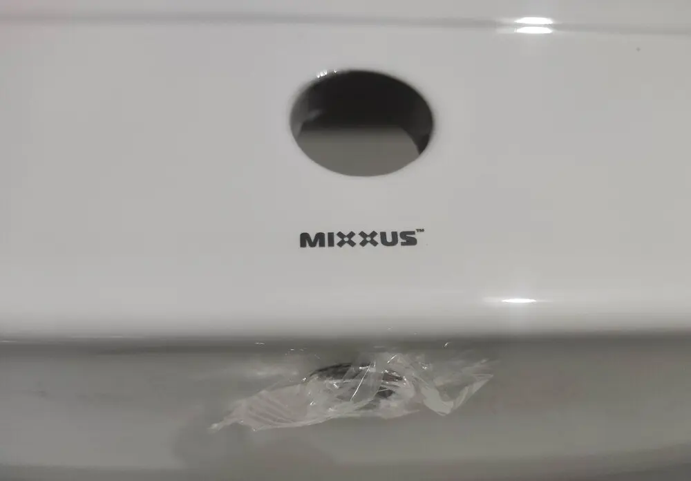 Умивальник меблевий Mixxus Premium Cubic-1503 810x460x170 мм з отвором під змішувач і переливом MP6497, Білий - фото 2