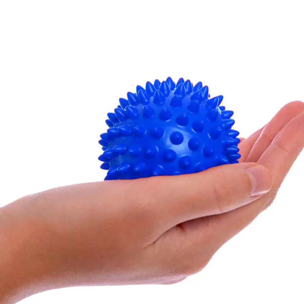 Масажний м'ячик EasyFit EF-1063-Bl 7,5 см, жорсткий, синій - фото 2
