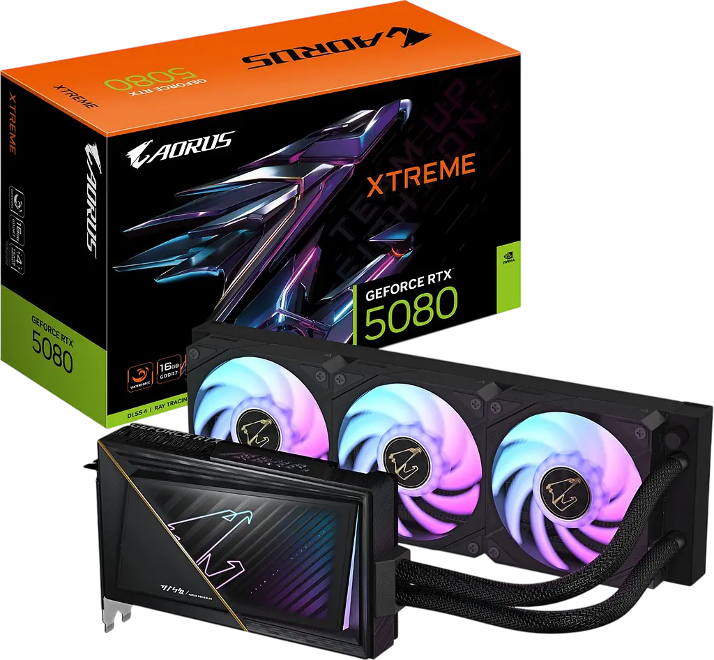 Відеокарта GeForce RTX 5080 16GB Gigabyte AORUS Xtreme WaterForce (GV-N5080AORUSX W-16GD) - фото 3
