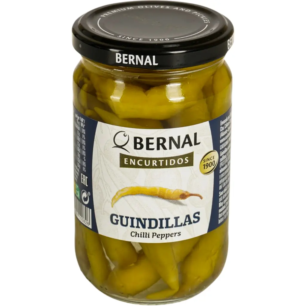Перець Bernal Encurtidos Guindillas Chilli гострий 300 г - фото 2