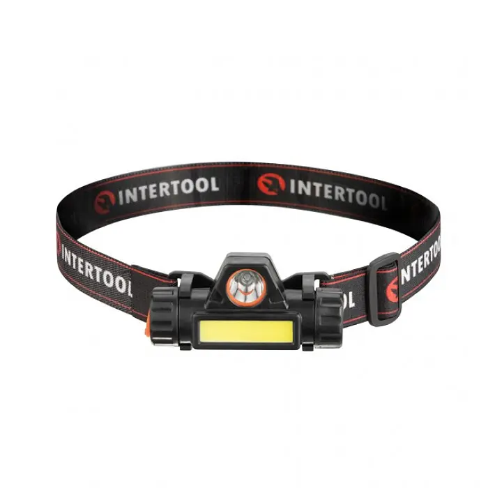 Ліхтар налобний Intertool LB-0309 акумуляторний XPE та COB магнітний 125 лм - фото 2