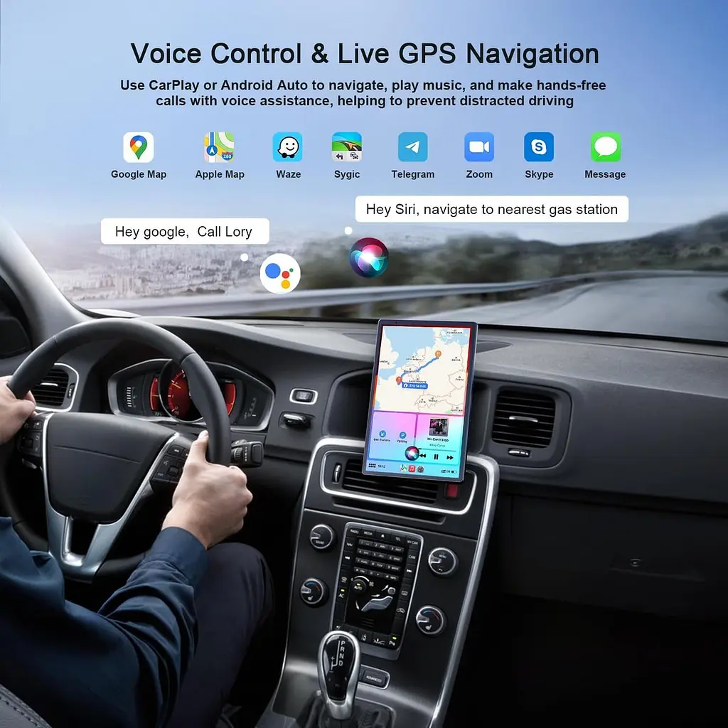 Бездротова автомагнітола Avylet 8" з Apple CarPlay, Android Auto, GPS і камерою - фото 8