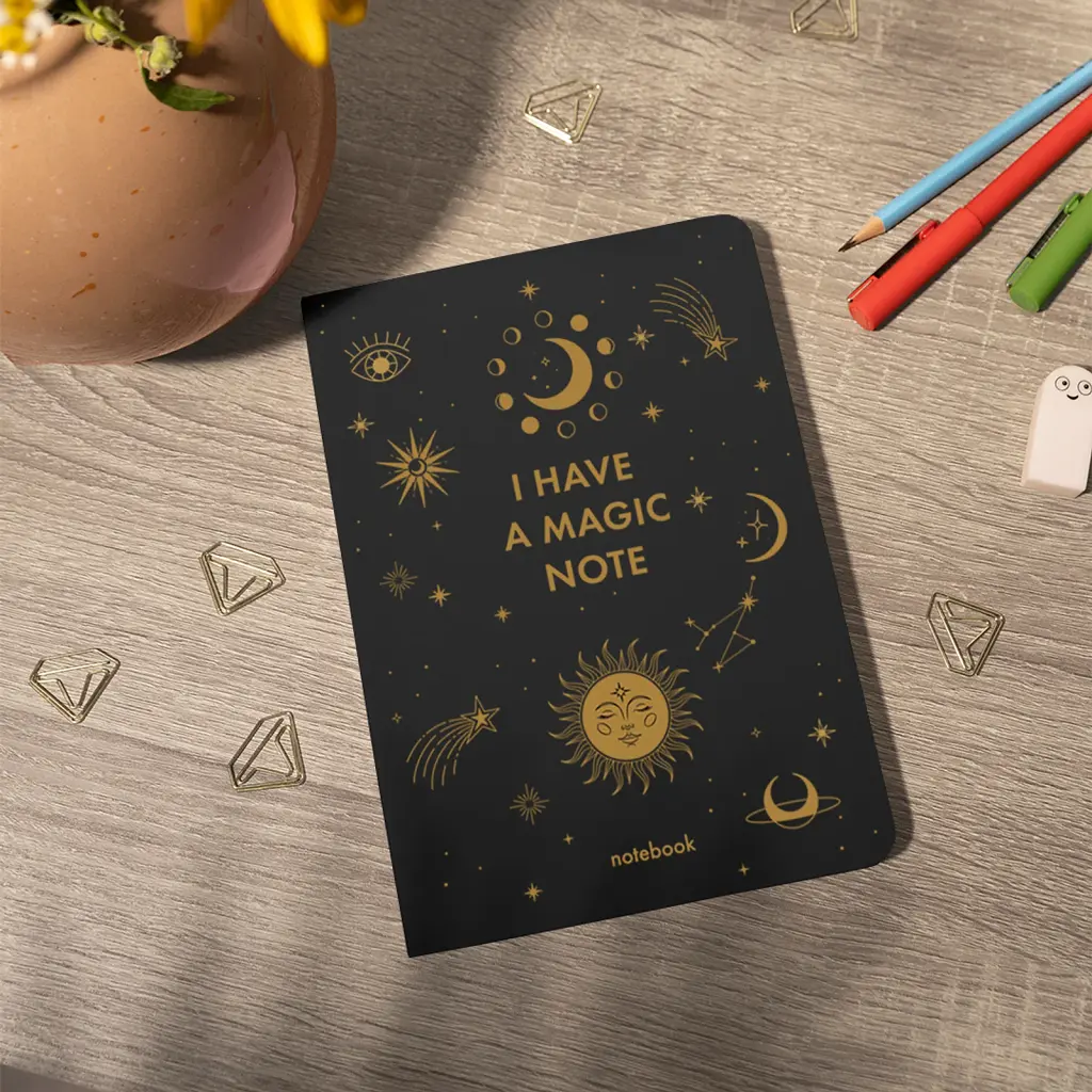 Блокнот у клітинку «I HAVE A MAGIC NOTE» чорний - фото 5