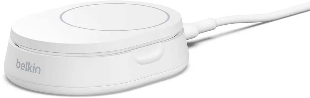 Зарядний пристрій BELKIN 15Вт Magnetic Stand Qi2, білий (WIA008VFWH) - фото 4