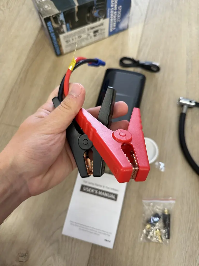 Портативний пусковий пристрій 5 в 1 (Бустер) з компресором та Power Bank (1000A, 6400 mAh) - фото 6