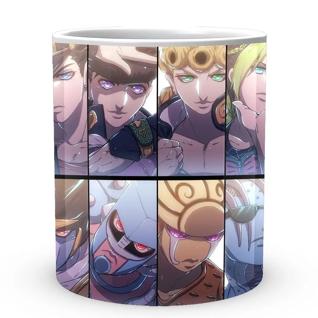 Кухоль GeekLand Неймовірні пригоди ДжоДжо JoJo's Bizarre Adventure Герої та їх стенди JJ 02.411 330 мл білий - фото 2