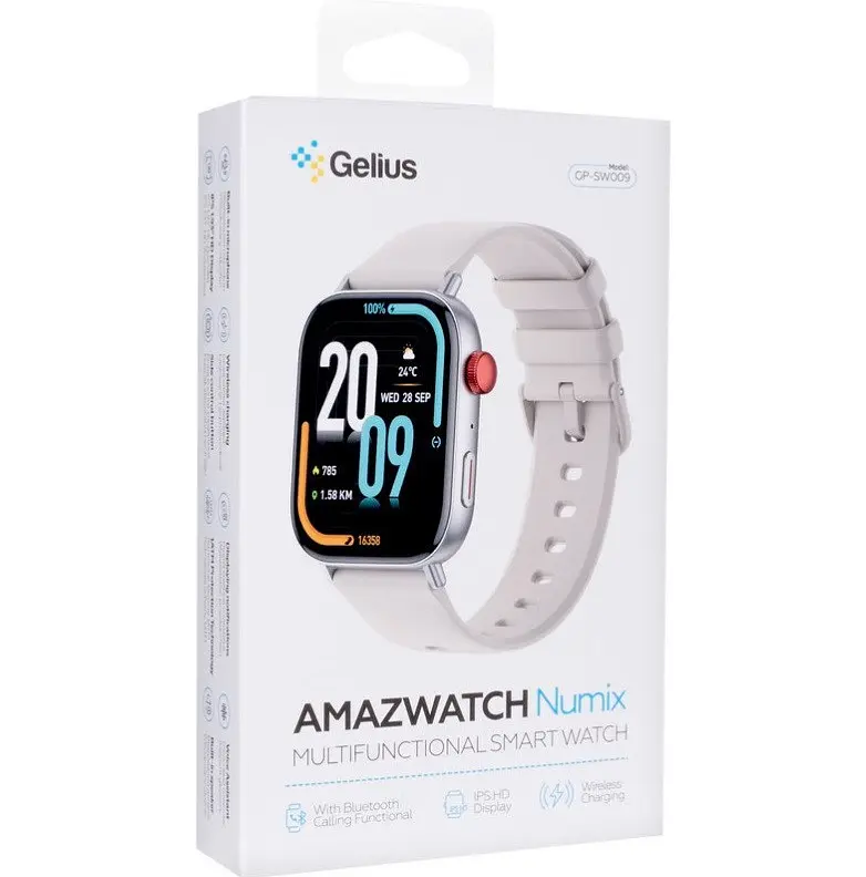 Смарт-годинник Gelius Pro Amazwatch Numix GP-SW009 silver (сріблясті) - фото 7