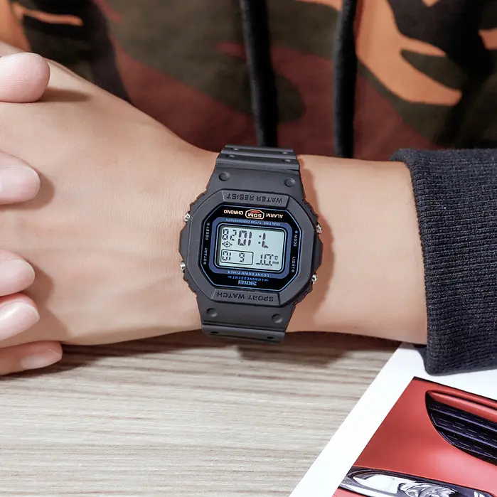 Чоловічий наручний годинник 1628 Black Skmei acs0030670 - фото 3