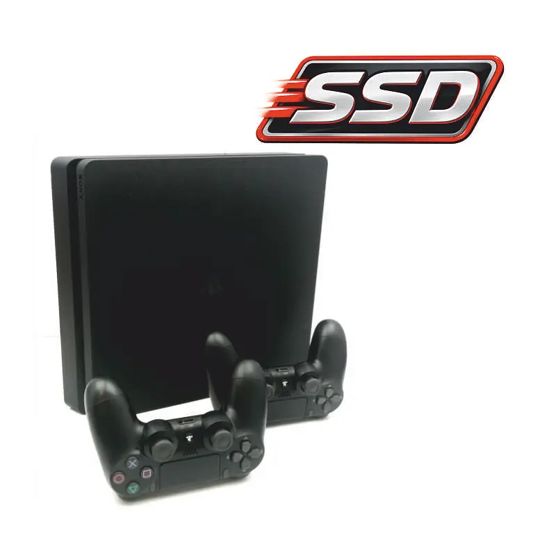 Консоль Sony PlayStation 4 SLIM 1TB SSD Black обслугована + 2 Геймпада бездротових DualShock 4 + гарантія Б/В - фото 2