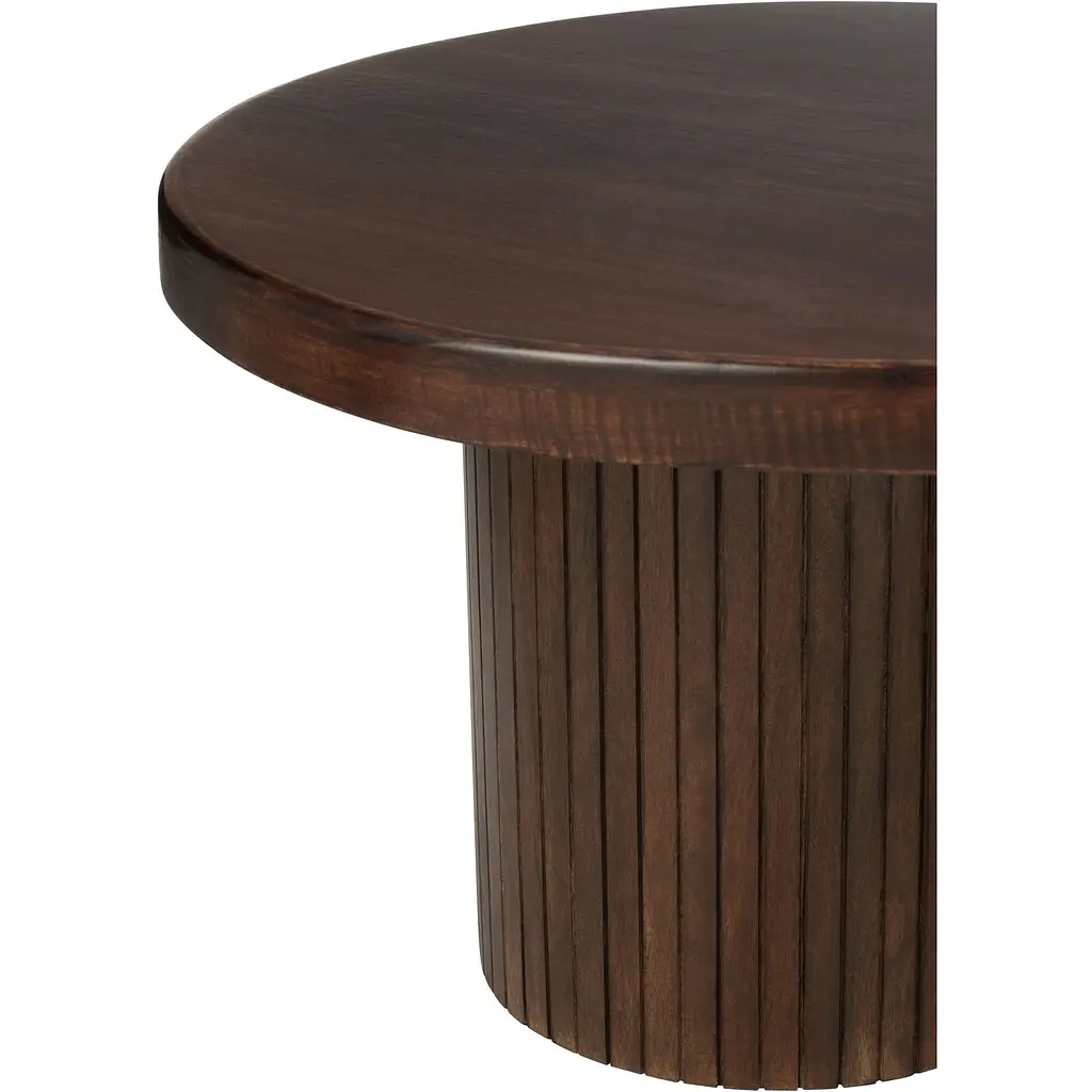 Кавовий столик J-line фігурної форми з манго коричневий (46016) - фото 2