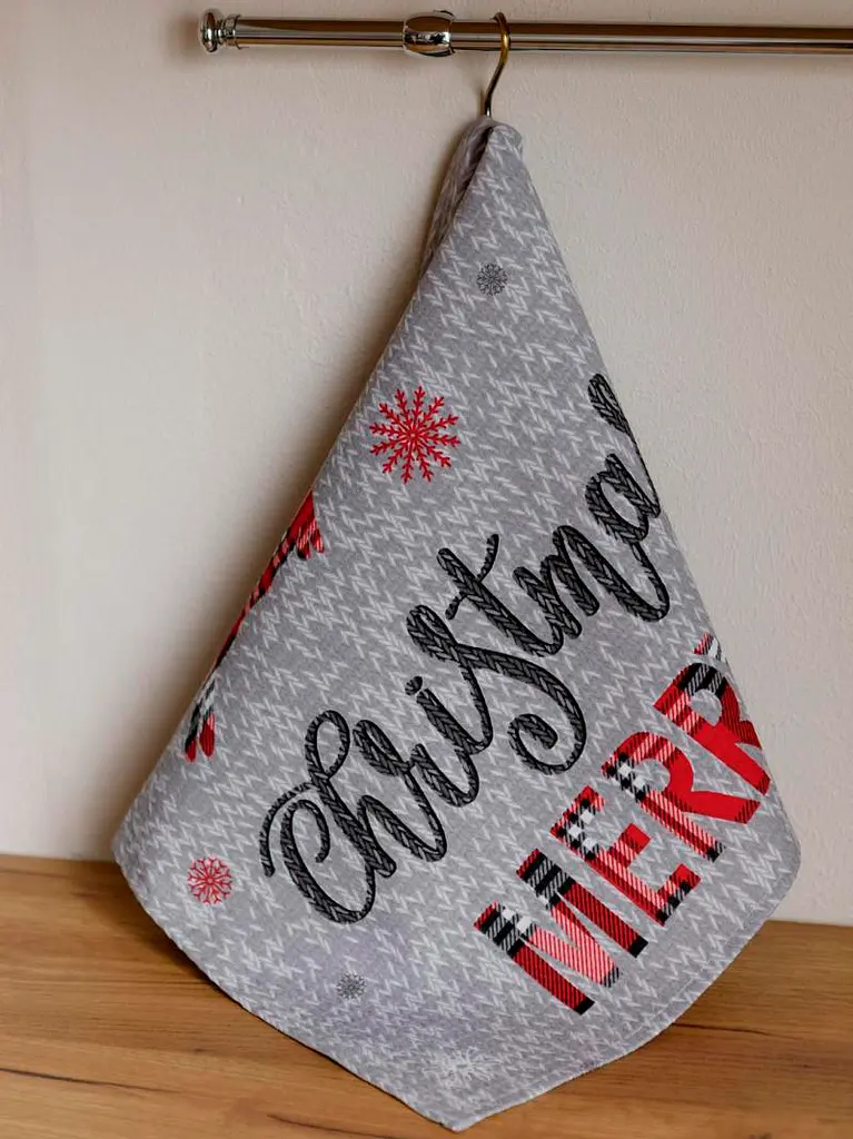 Полотенце вафельное Прованс Merry Christmas 60х46 см (38626) - фото 2