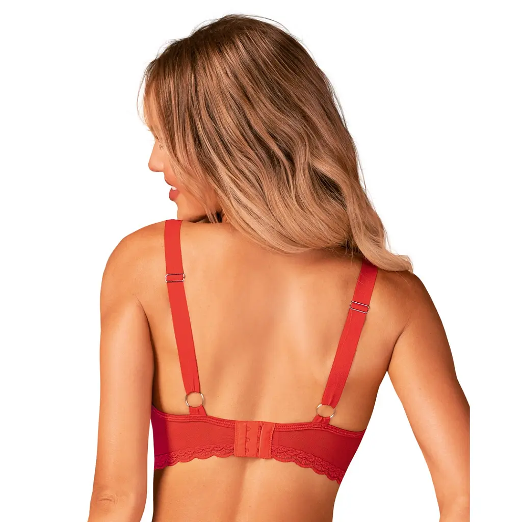 Бюстгальтер Obsessive Belovya XL/2XL червоний - фото 2