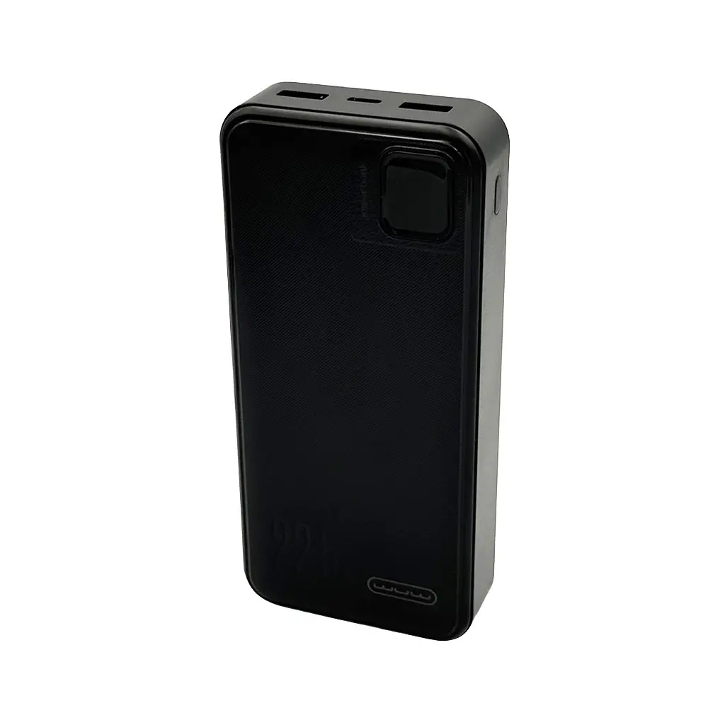 Зовнішній аккумулятор WUW Y138 (PD22.5W quick charge) 20000mAh чорний