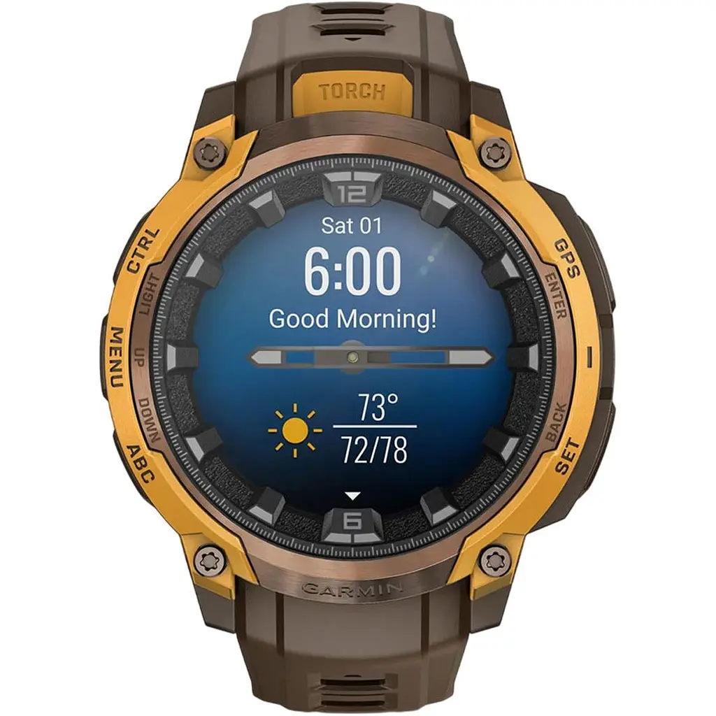 Смарт-годинник Garmin Instinct Crossover AMOLED Bronze/Sunburst (010-03398-01) [172568] - фото 7