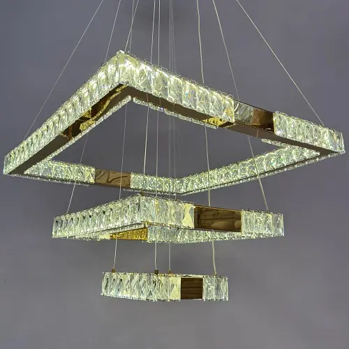 Люстра Linisoln 7965-60*40*20 FG метал, кришталь, LED, 120-50 см, 60*40*20 см, 100 Вт - фото 4