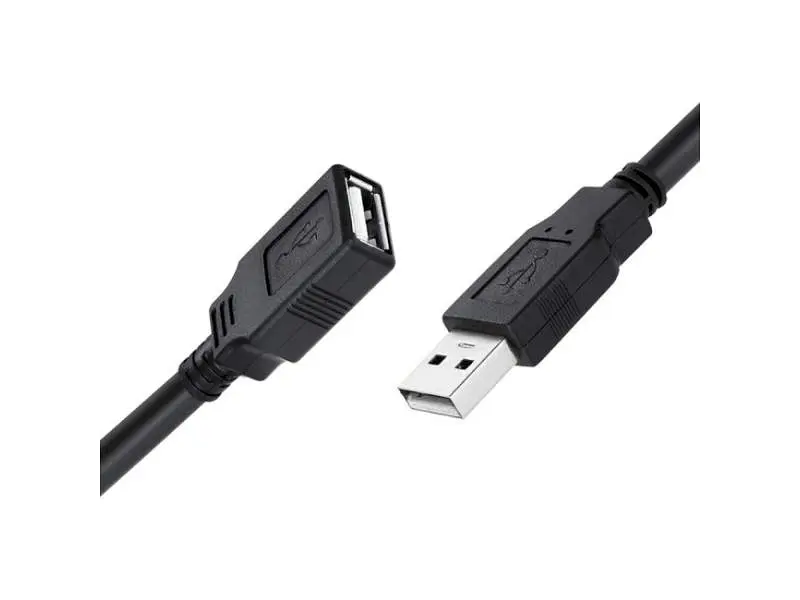 Кабель ColorWay USB2.0 AM/AF 1.8м Black (CW-CBUF076-BK) - фото 2