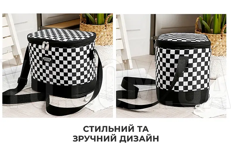 Термосумка для транспортування холодних та гарячих продуктів, напоїв GP 4336 сумка-холодильник 9 л - фото 3
