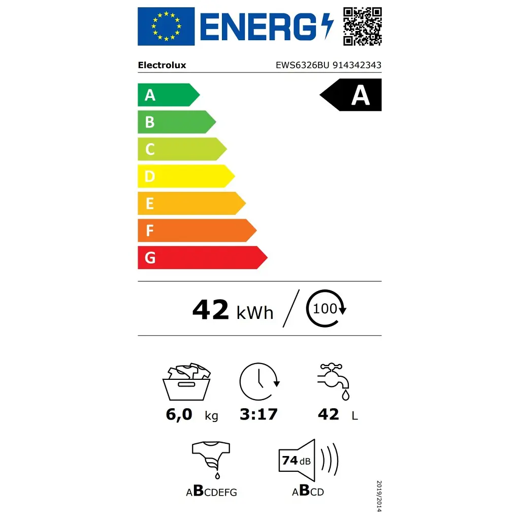 Пральна машина Electrolux EWS6326BU - фото 9