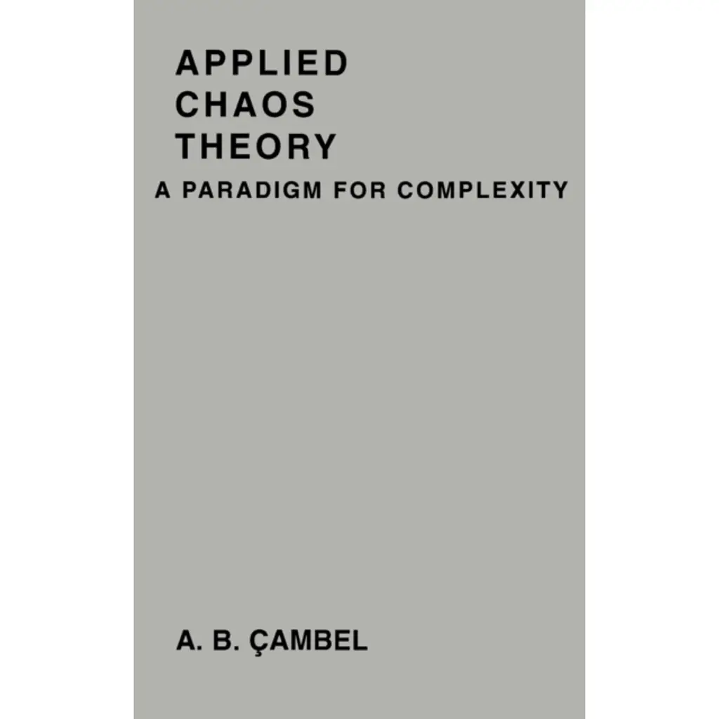 Applied Chaos Theory - Ali (George Washington University) Cambel