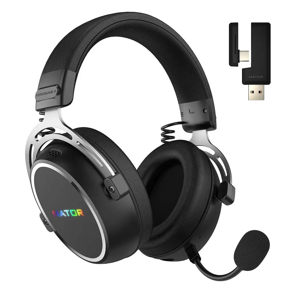 Гарнiтура Hator Hypergang 3 Wireless Чорний (ESH55)