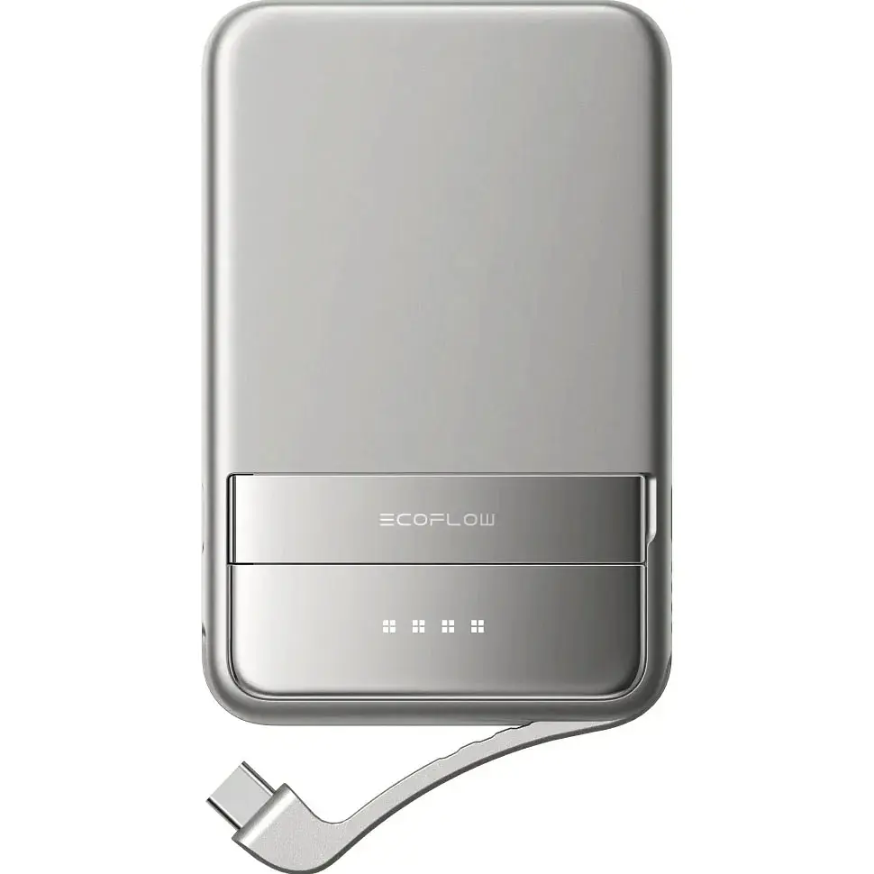 Внешний аккумулятор EcoFlow RAPID Magnetic 5000mAh 30W Silver [EF-RAPID5000-B-EU] [116823] - фото 2