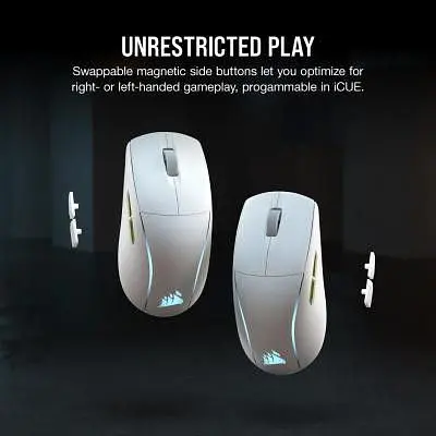 Миша Corsair M75 Wireless White (CH-931D011-EU) - фото 6
