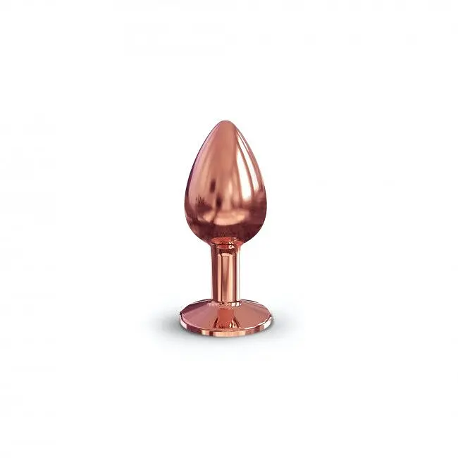 Маленька металева анальна пробка із кристалом Dorcel Diamond Plug S, 7.1х2.7 см, чорний - фото 6
