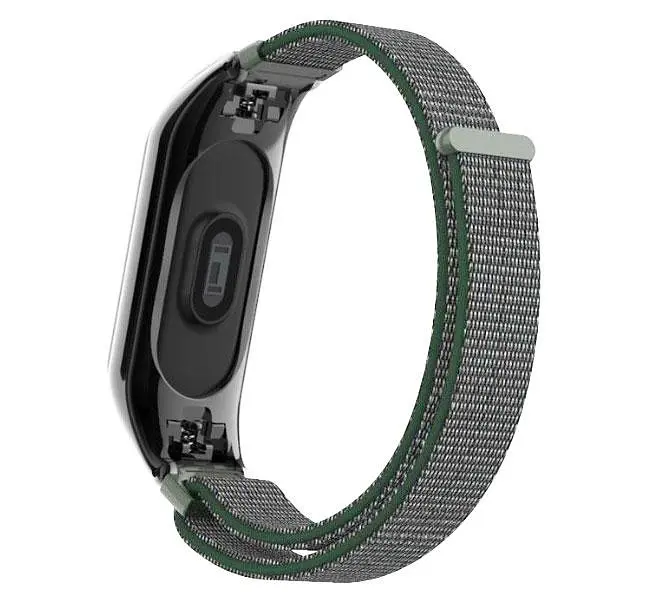 Нейлоновый ремешок Primo для фитнес-браслета Xiaomi Mi Band 3 Black Army Green - фото 4