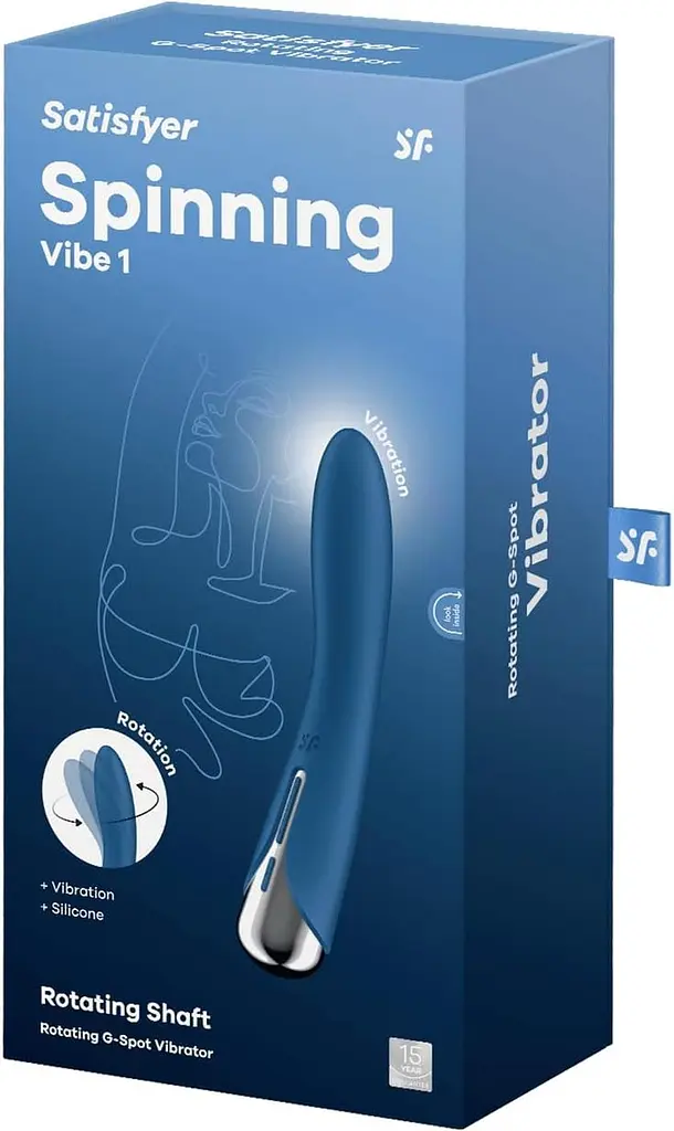 Вібратор Satisfyer Spinning Vibe 1 17.5 см синій - фото 10