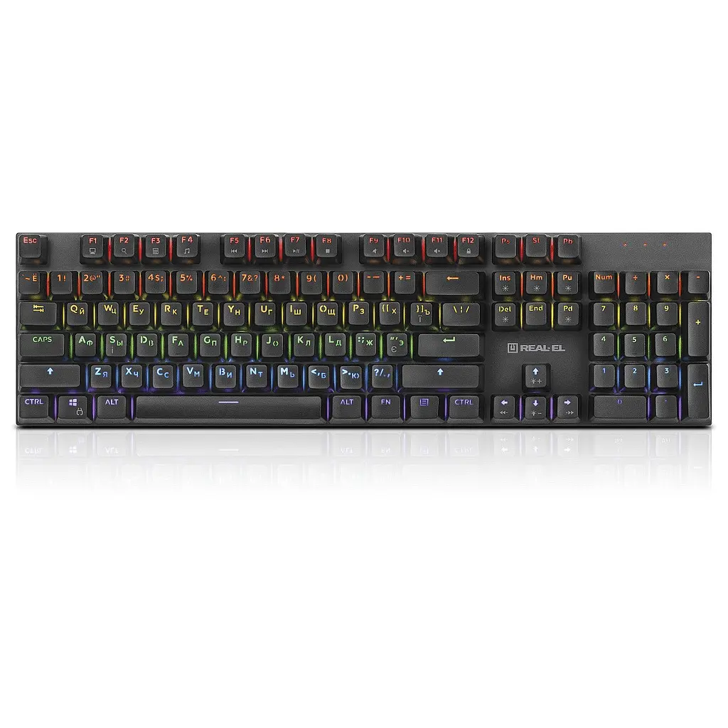 Клавіатура Real-el M 13 Сірий USB