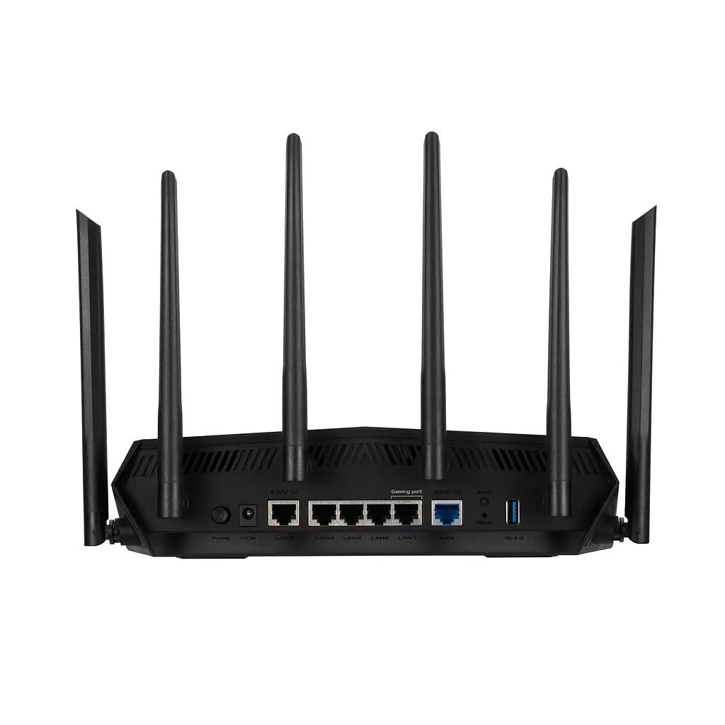 ASUS Маршрутизатор TUF-AX6000 4xGE LAN 1x2.5GE LAN 1x2.5GE WAN 1xUSB3.2 MU-MIMO OFDMA MESH gaming AURA RGB - фото 3
