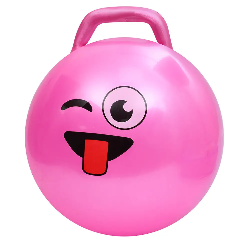 М'яч для фітнесу Смайл MS 4856(Pink) 45 см, з ручкою, 300 г