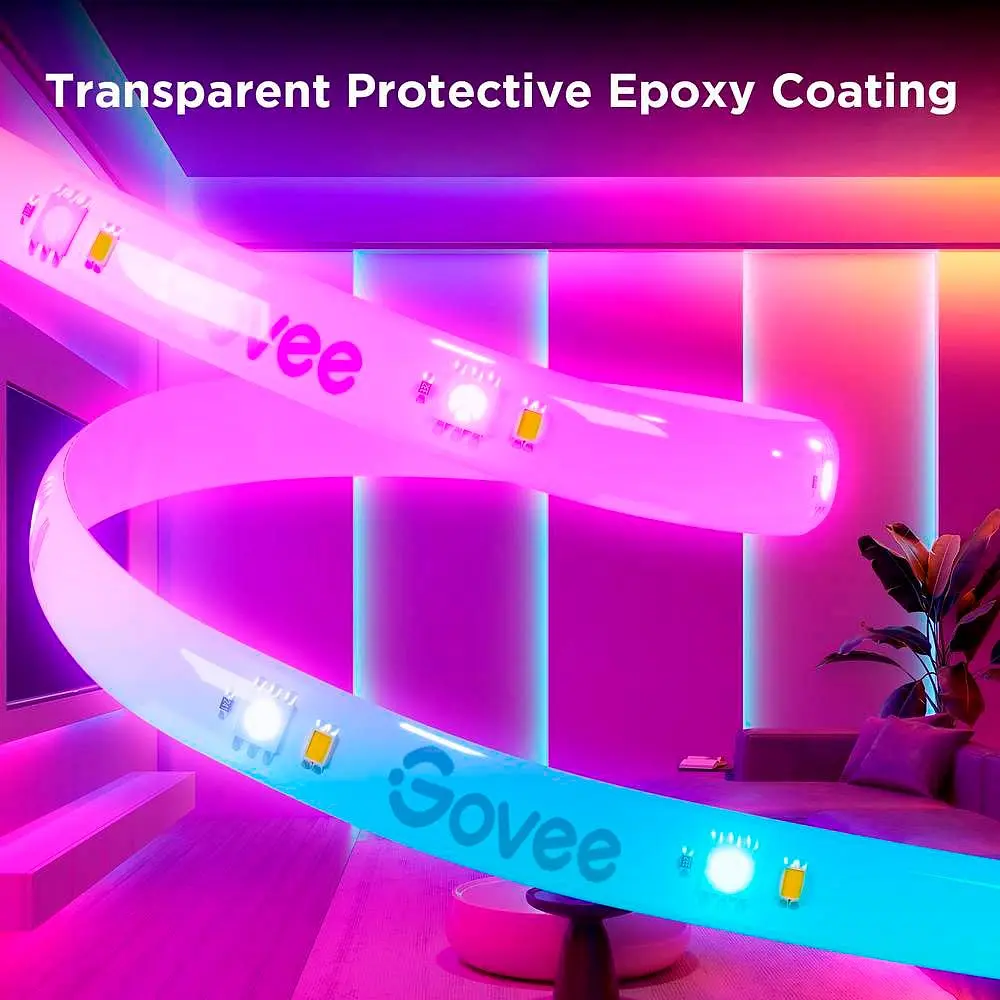 Світлодіодна стрічка Govee H612A Strip Light S with Protective Coating RGBICW 5м [H612ACD1] [136703] - фото 6