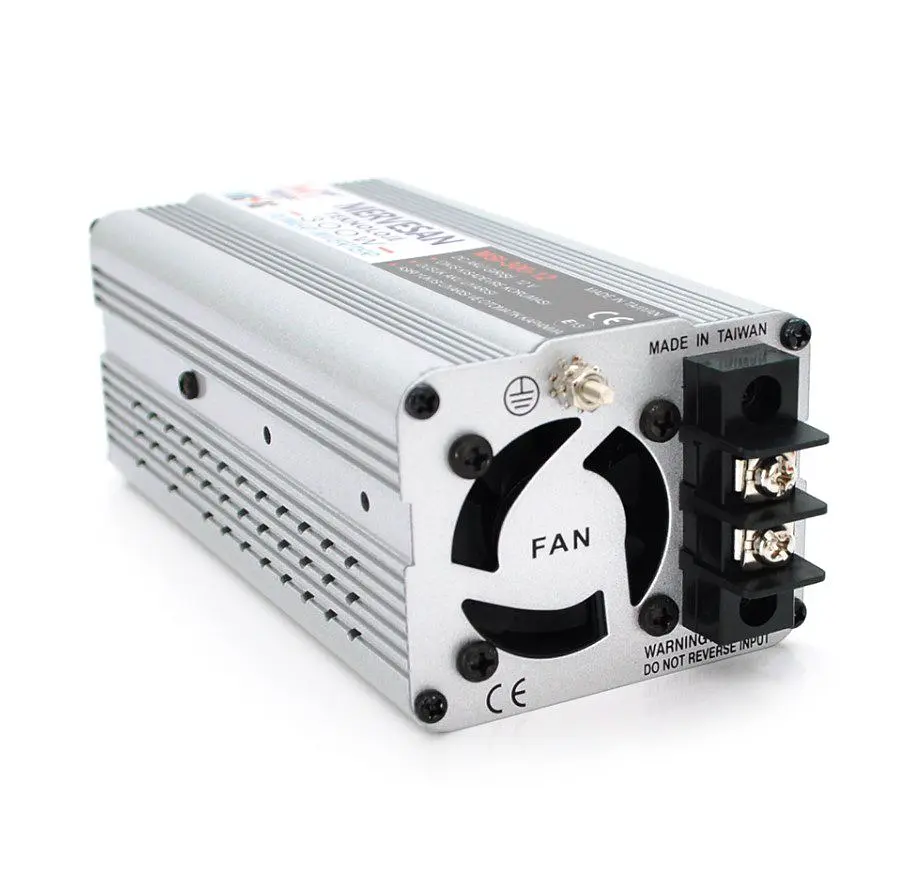 Инвертор напряжения Mervesan MSI300, 12V/220V, 300Вт, 12/220V, approximated, 1 розетка, клемы - фото 3