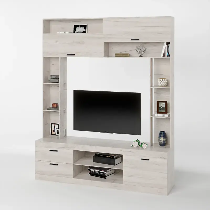 Стінка у вітальню Еверест Соната дуб крафт білий (EVR-2713) - фото 2