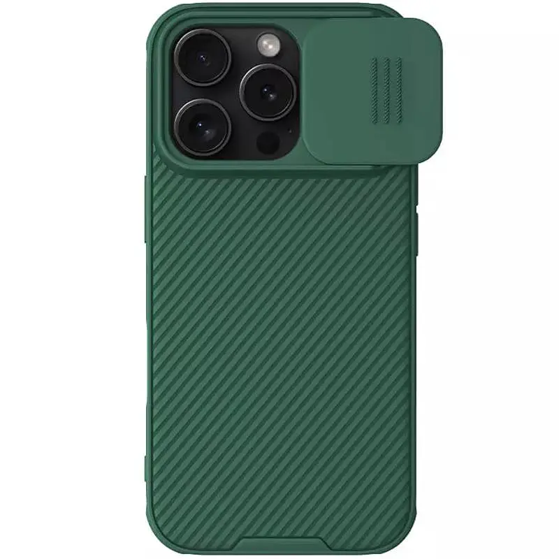 Карбонова накладка Nillkin CamShield Pro для Apple iPhone 16 Pro Max (6.9) Deep Green - фото 3