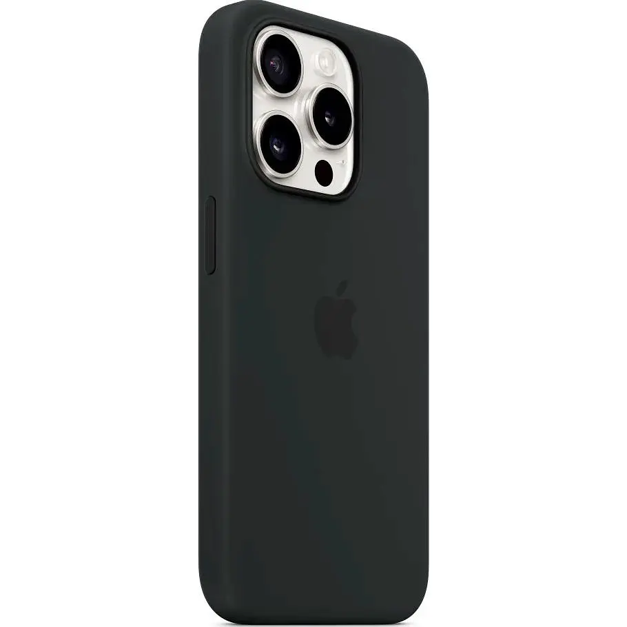 Чохол Silicone Case with MagSafe для Apple iPhone 15 Pro Black AAA [93260] - фото 2