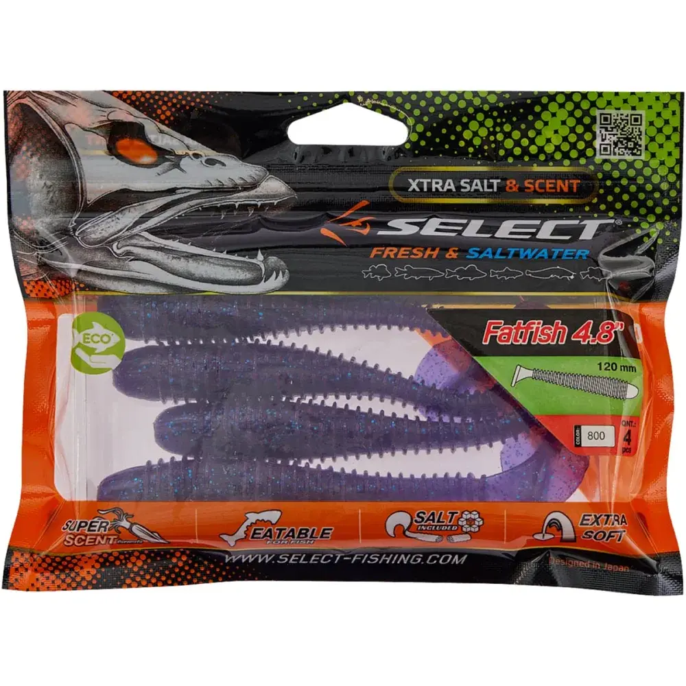 Силикон Select FatFish 4.8" #800 (4 шт/уп) - фото 2